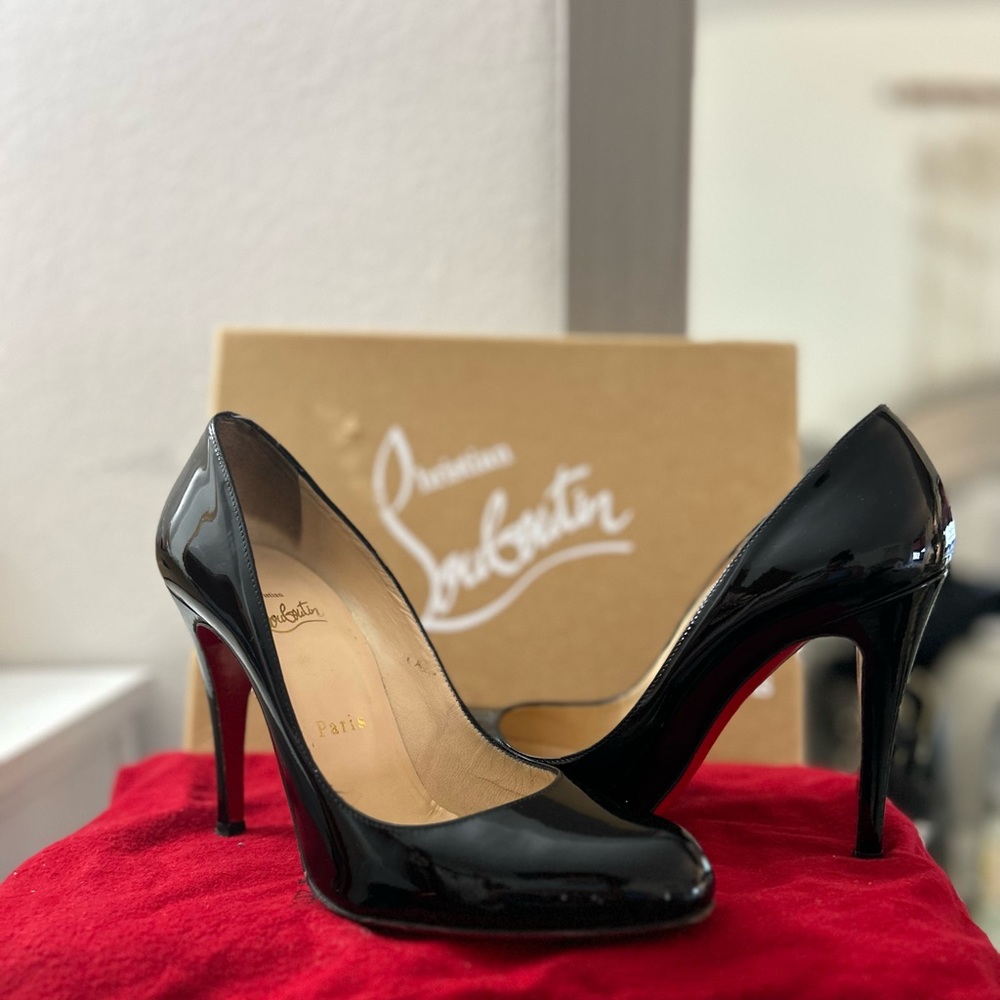 Black Christian Louboutin size 37.5 US 7